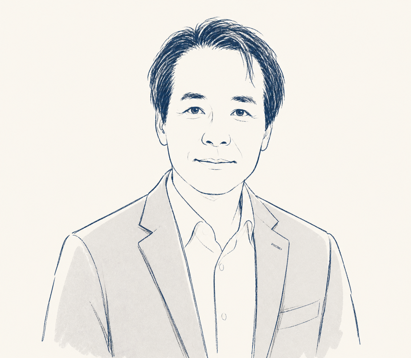 株式会社フォー・オール 代表取締役 刀上勝の線画